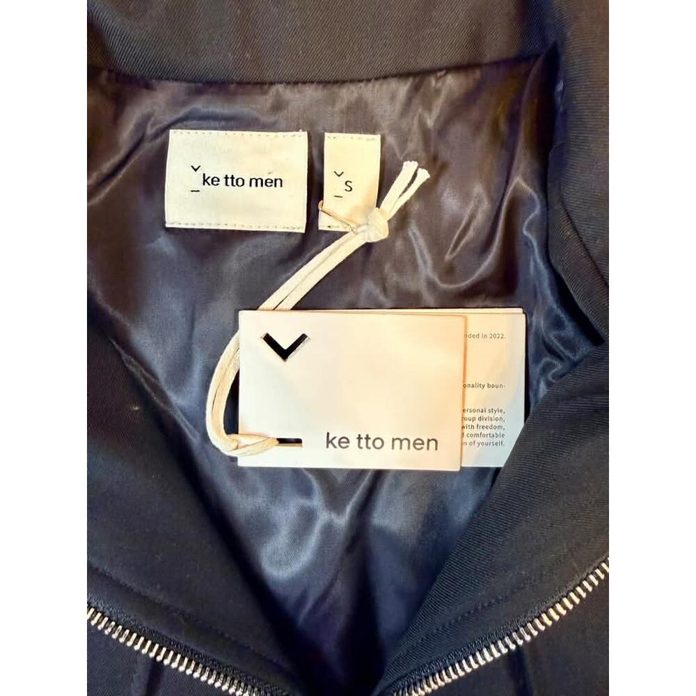 NWT Ke Tto Men Black Zipper Jacket S Avant Garde Archive Designer - Picture 5 of 9